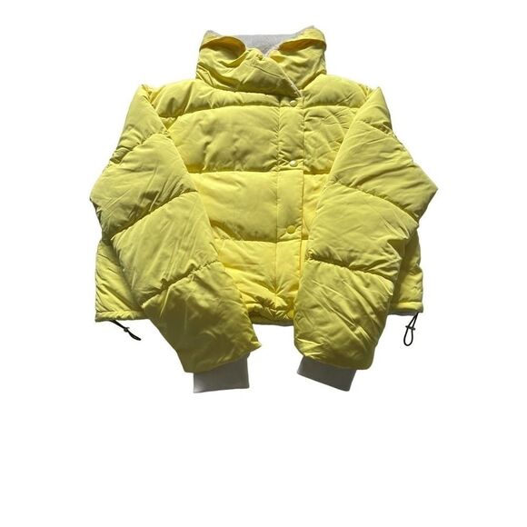 Urban‎ Outfitters Puffer Jacket Women's BDG Coldcontrol Sherpa Yellow Large - Picture 6 of 12